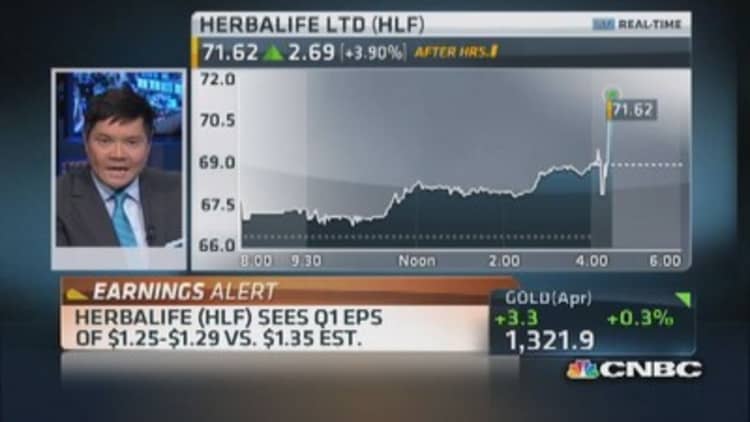 Herbalife reports Q4 earnings