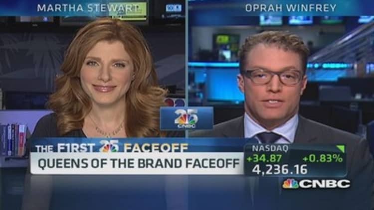 CNBC 25 faceoff: Martha Stewart vs. Oprah Winfrey