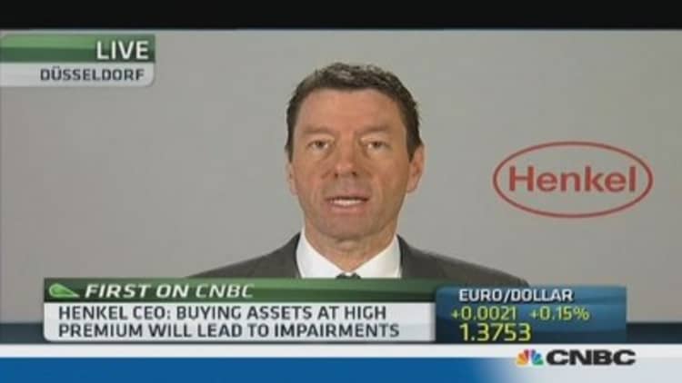 Patience key for Henkel's M&A prospects: CEO