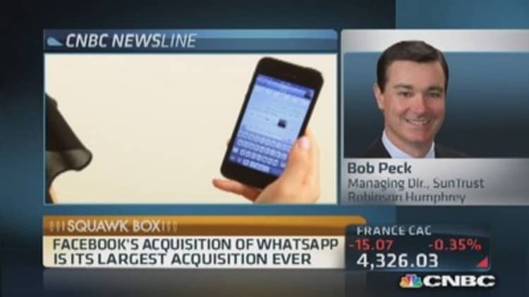 Facebook buying WhatsApp in $16B deal