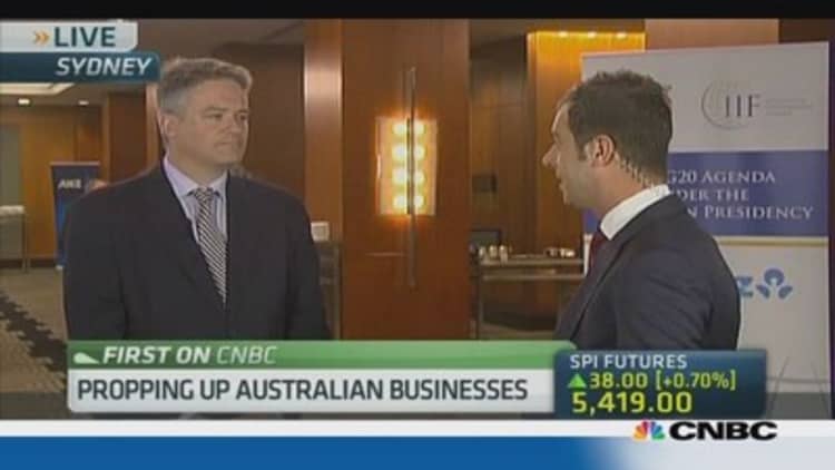 Aus Fin Min: We rely on the global economy