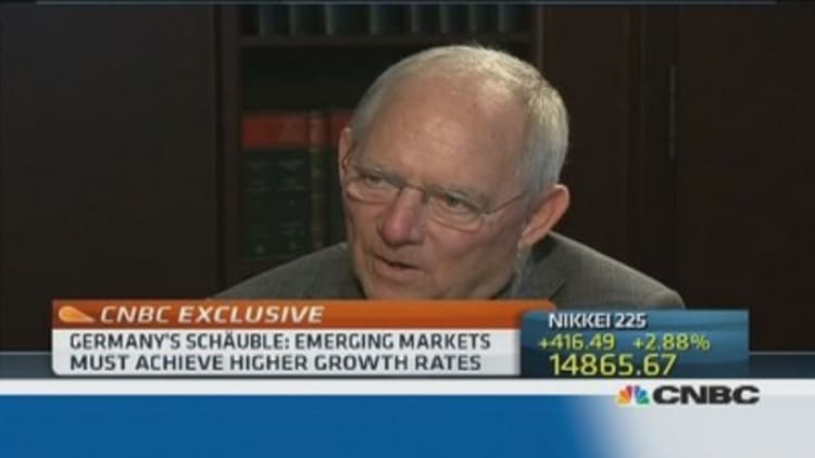 EMs should 'do their homework': Schäuble