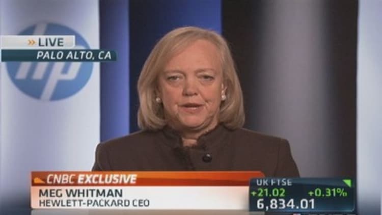HP CEO Whitman: Objective to return HP to growth