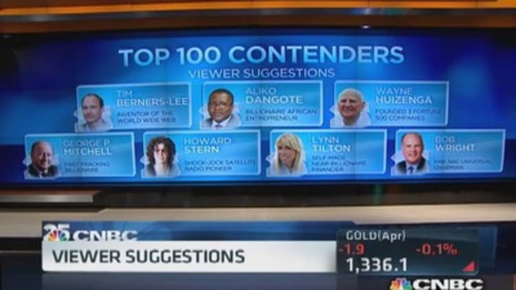 CNBC's top 100 candidates 