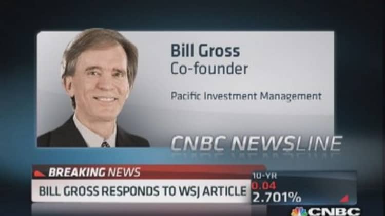 Bill Gross responds to WSJ portrayal 