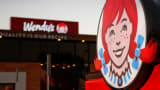 Wendy's Co. signage outside a restaurant in Torrance, California, Jan. 16, 2014.