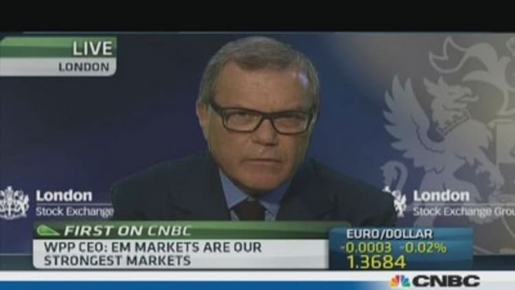 WPP to be 'more aggressive' in EM: Sorrell