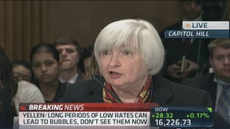 Fed Chair Yellen: Mortgage backed securities less liquid than Treasurys