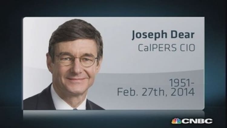 CalPERS CIO Joe Dear dies of cancer at 62