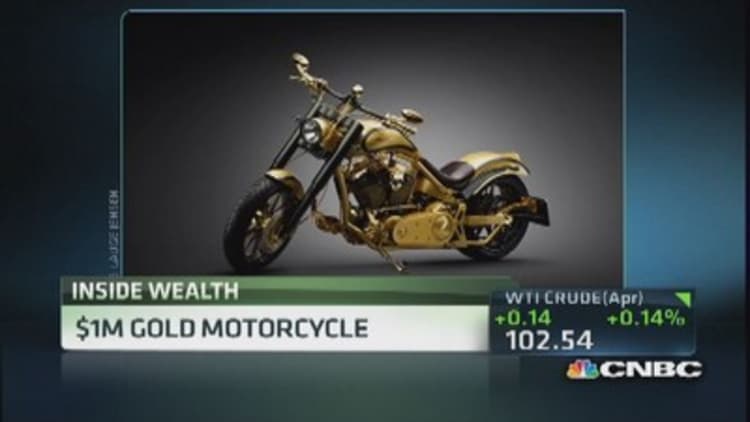 $1 Million gold motorcycle coming