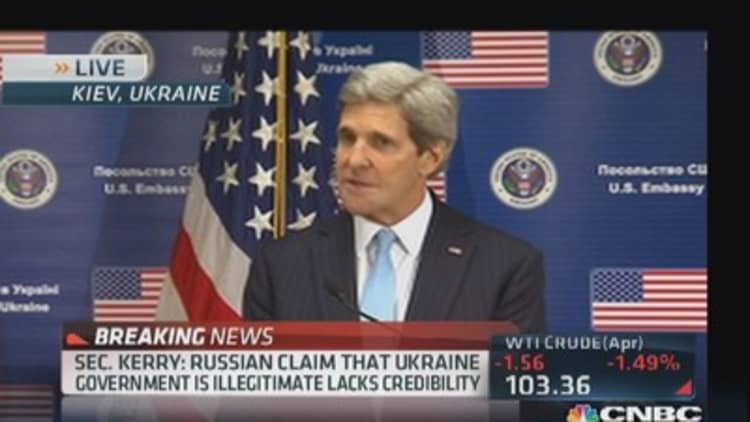 Sec. Kerry: US condemns Russian Federation's act of aggression 