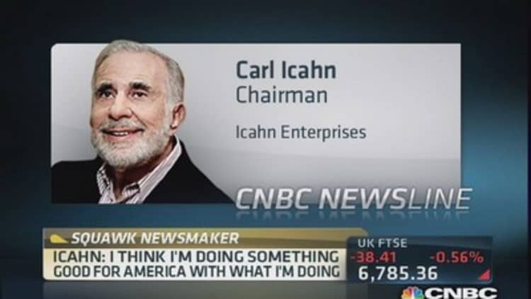 Carl Icahn on conflict of interest