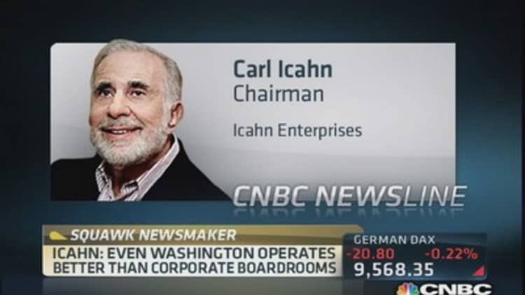 Carl Icahn: eBay's Donahoe more to blame than Andreessen