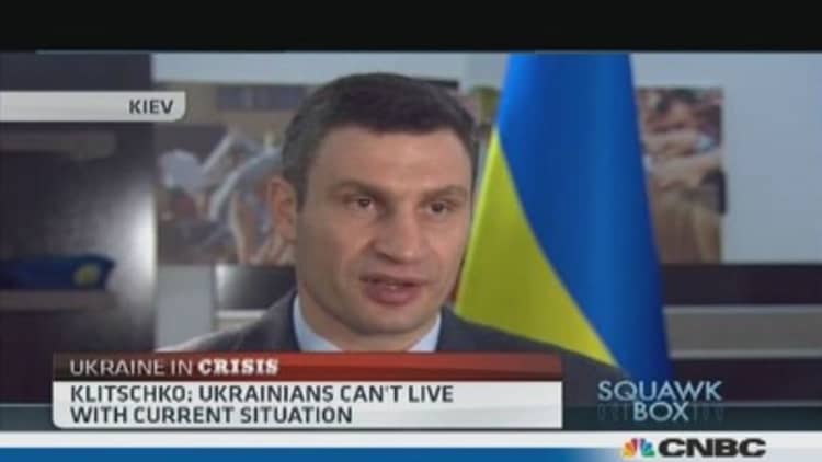 Putin is scared of Ukraine uprising: Klitschko