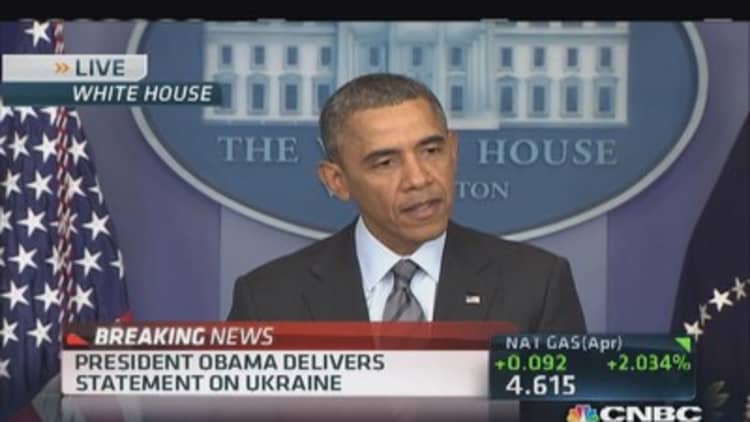 Pres. Obama: Seek just outcome for Ukrainian people