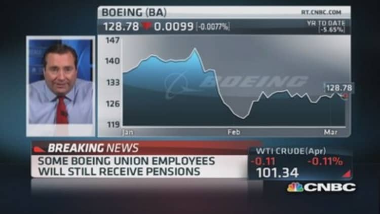 Boeing converting pensions to 401k