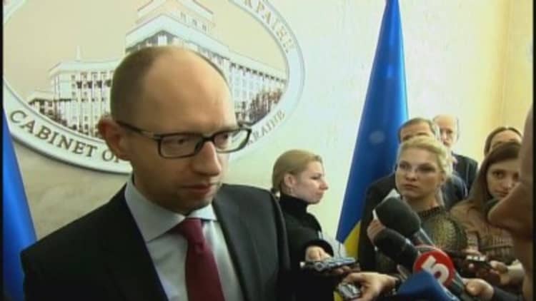 Ukraine PM: We urge Russia to not support separatists & terrorists