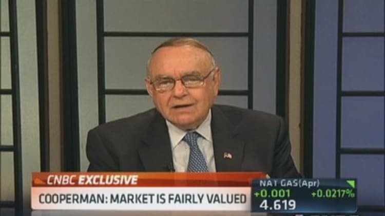 Cooperman: Highly doubtful market rages from here