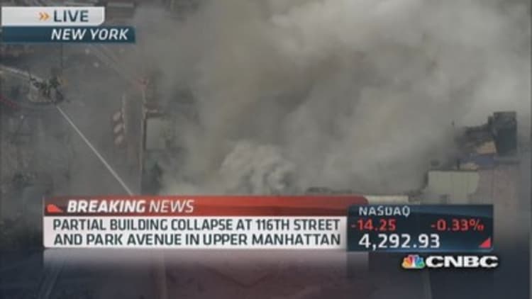 Explosion reported at New York City building