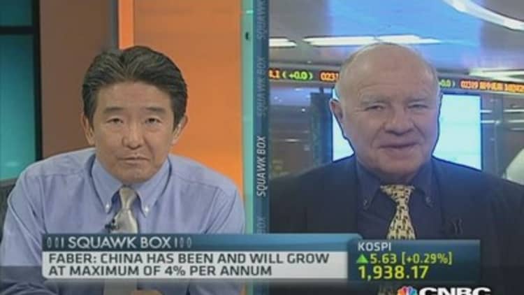 Marc Faber: China to see 4% growth