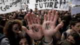 Students protest against austerity measures in Nicosia, Cyprus, last year.