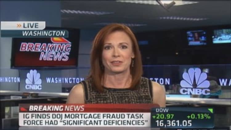 Deficiencies found in DOJ mortgage investigation