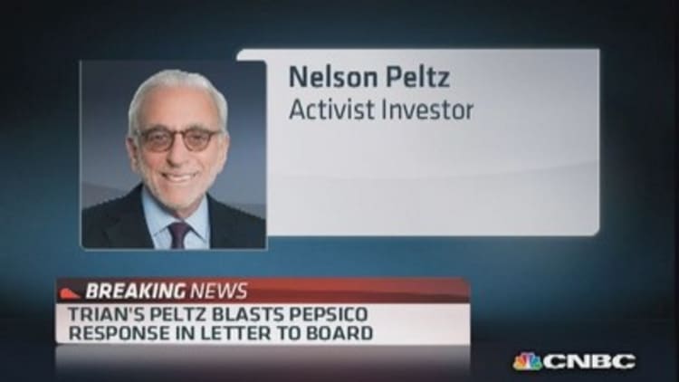 Trian's Peltz blasts PepsiCo's response to board