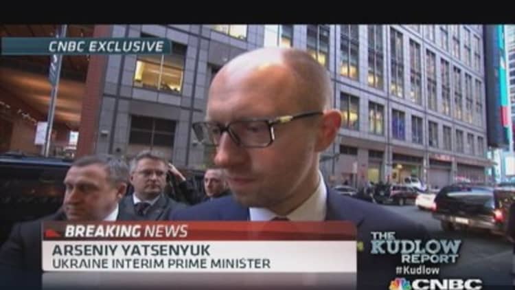 Ukraine PM to CNBC: Will preserve territorial integrity