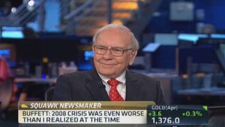 Warren Buffett says 2008 crisis worse than he realized