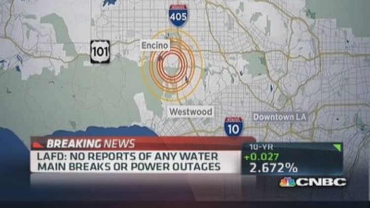 California quake downgraded to 4.4