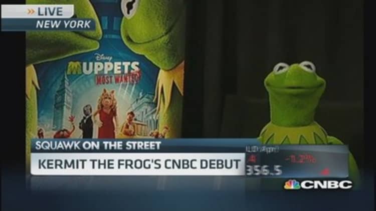 Kermit the Frog on Muppets magic