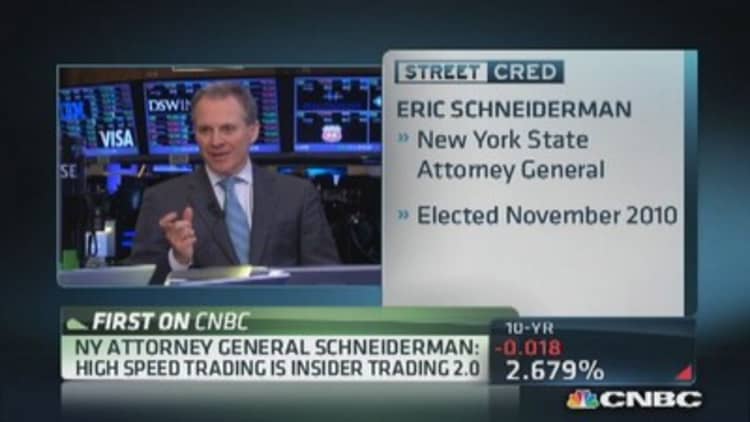 High-frequency trading creates instability: Schneiderman