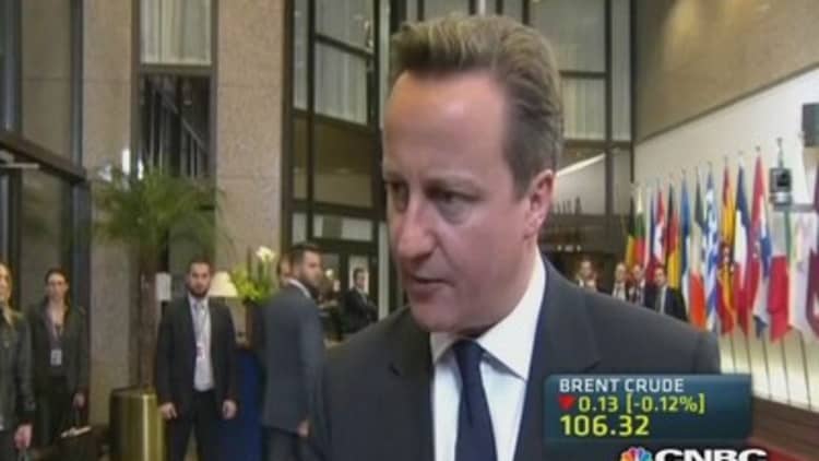 Cameron: EU to send a strong message to Russia