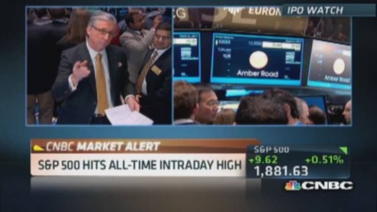 Pisani: S&P 500 hits all-time intraday high