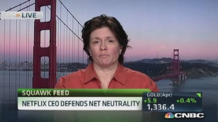Netflix CEO makes net neutrality stand