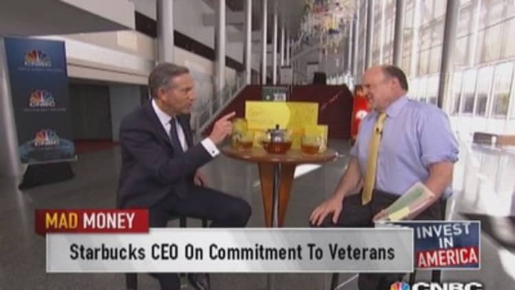 Starbucks CEO on commitment to veterans
