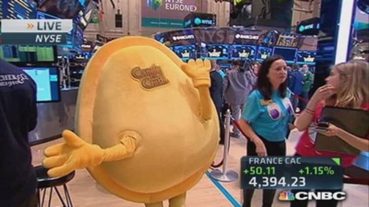 Candy Crush 'candies' at the NYSE