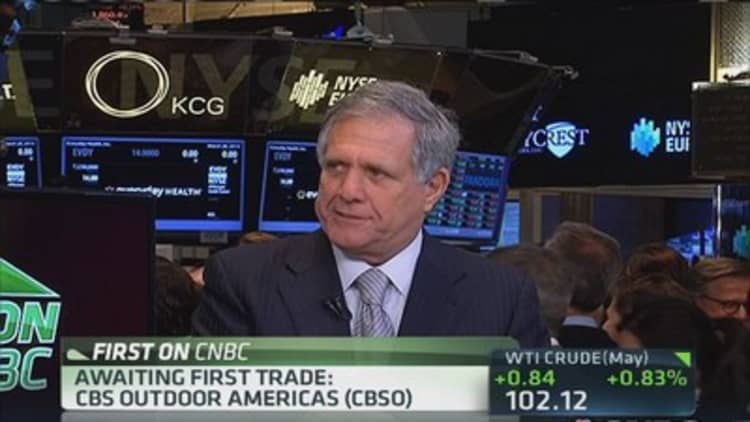 Moonves confident CBS Outdoor REIT is imminent