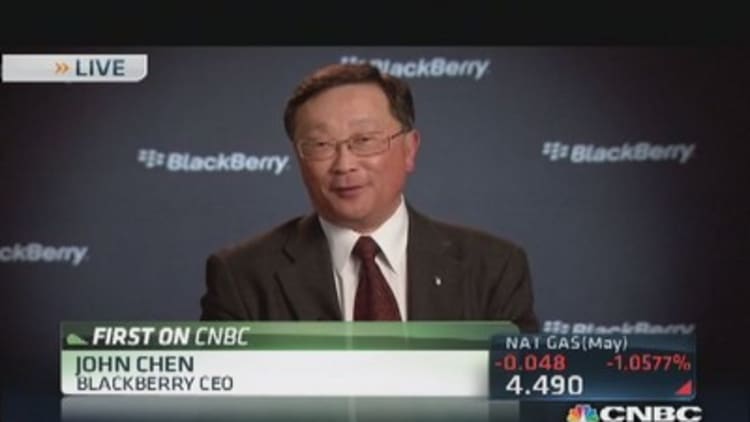 BlackBerry CEO: Encouraged by BES 12