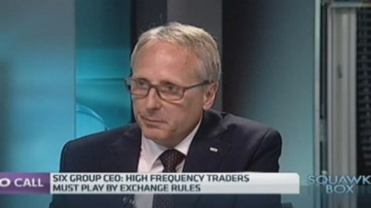Not worried about HFT trading within rules: Six Group CEO 