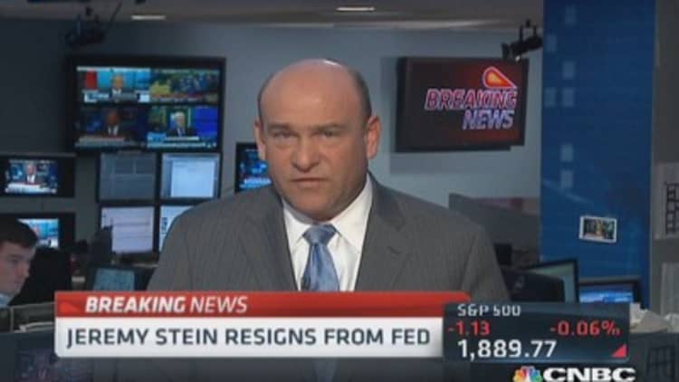  Jeremy Stein resigns from Fed