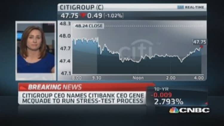 Citi CEO issues memo on Fed rejection