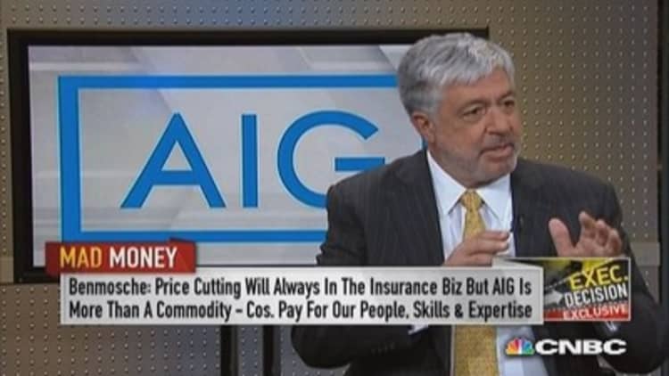 AIG's Benmosche: Insurance is not a commodity 