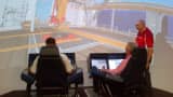 Simulator oil derrick training at NOV's technical college in Houston