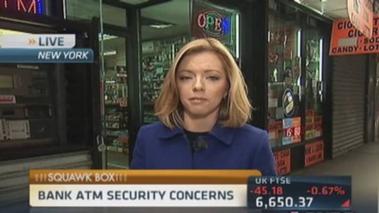 Bank ATM security concerns