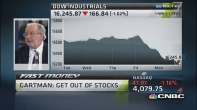 Gartman: Get out of stocks