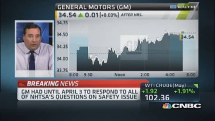 NHTSA fines General Motors