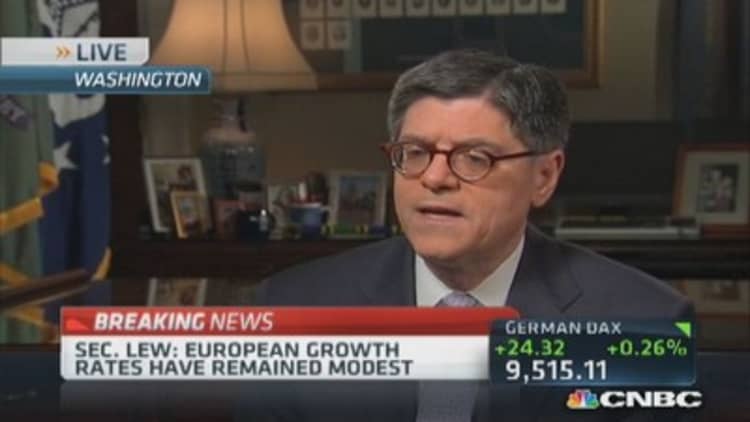 Lew: Europe needs to boost demand