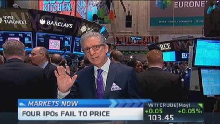 Pisani's markets: Four IPOs fail to price