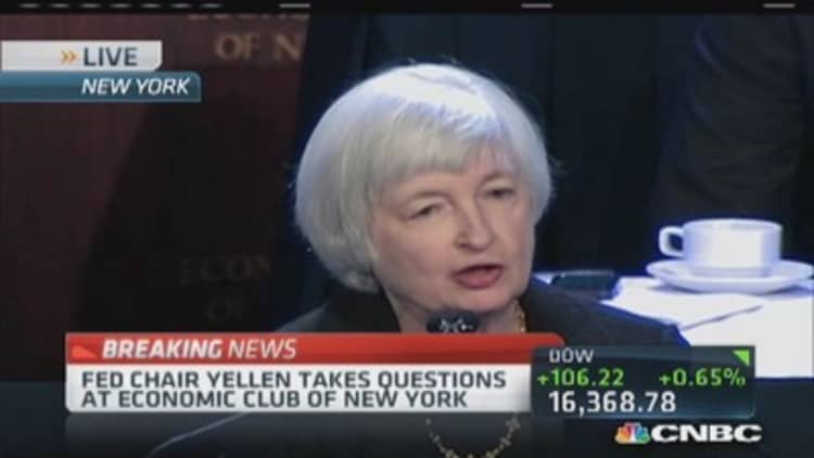 Yellen: Labor recovery exceptionally slow